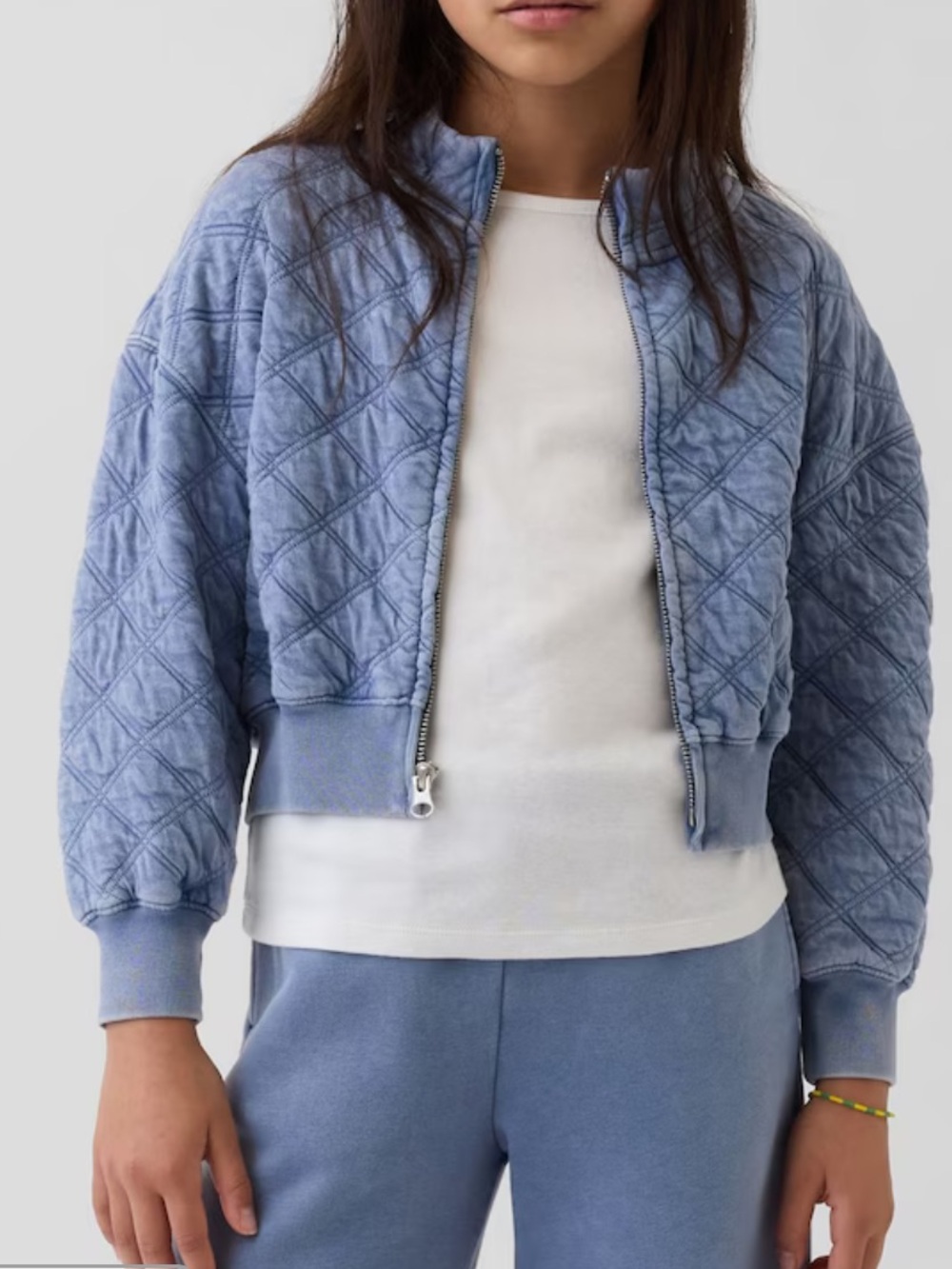 GAP Kids Oversized Quilted Cropped Jacket M